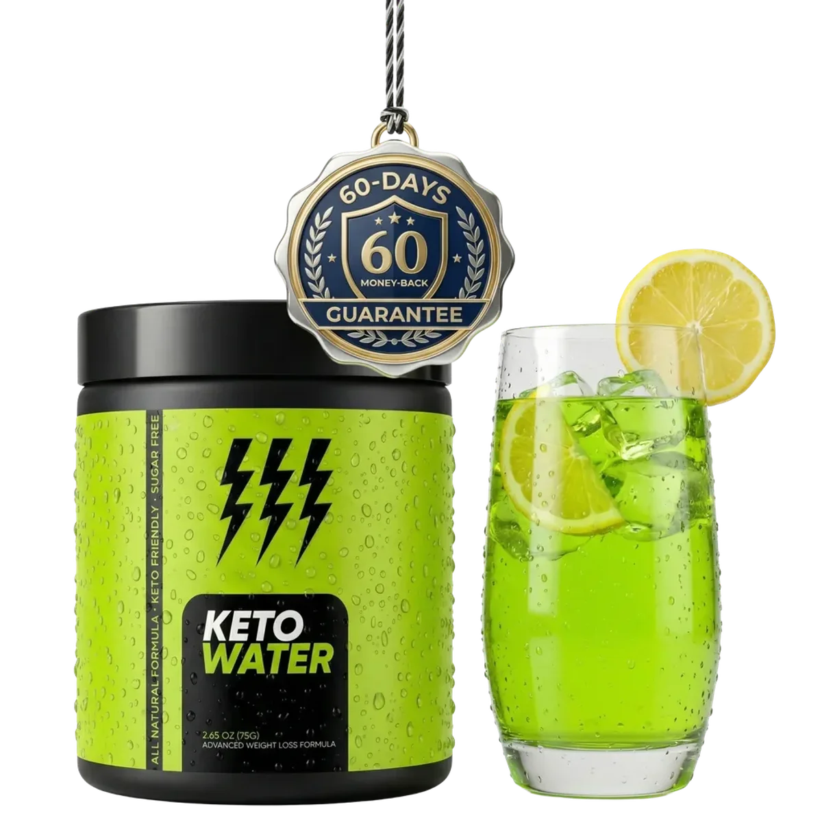 KetoWater Weight Management Health — Front Label